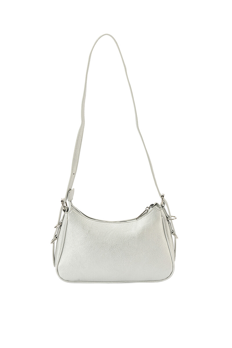 Cartera Seda Gris