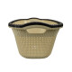 Canasto para ropa símil ratan 40 litros BEIGE