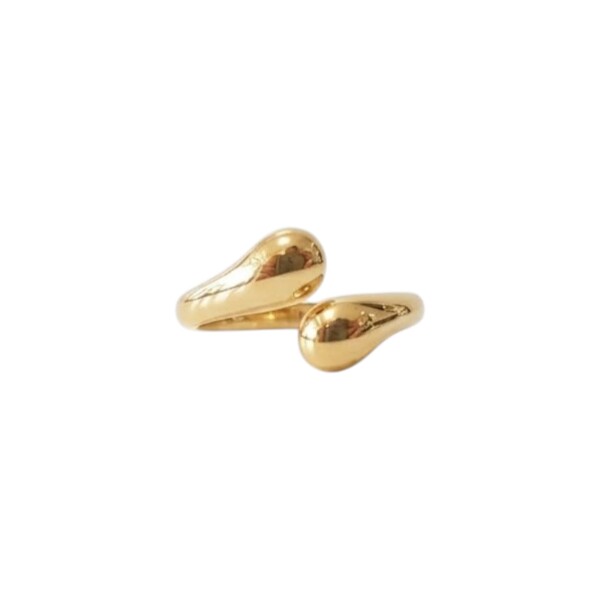 Anillo gota- Oro bajo-Sin Piedra-AN5844 sinpiedra