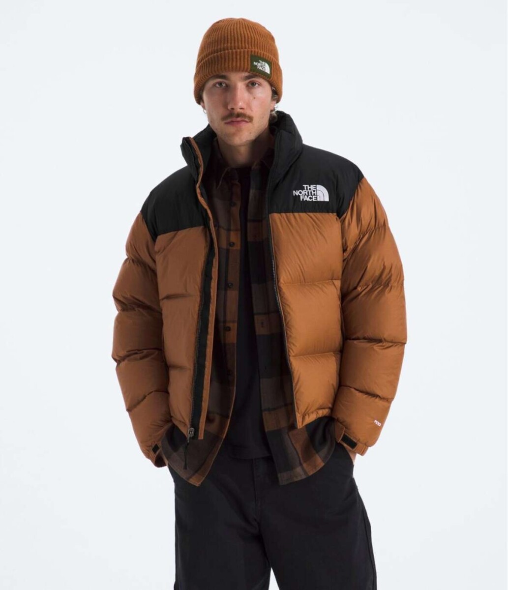 Campera de Pluma 1996 Nuptse hombre - Burnt Umber/tnf Black 