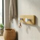 Perchero de pared colgadores Bambú BLANCO