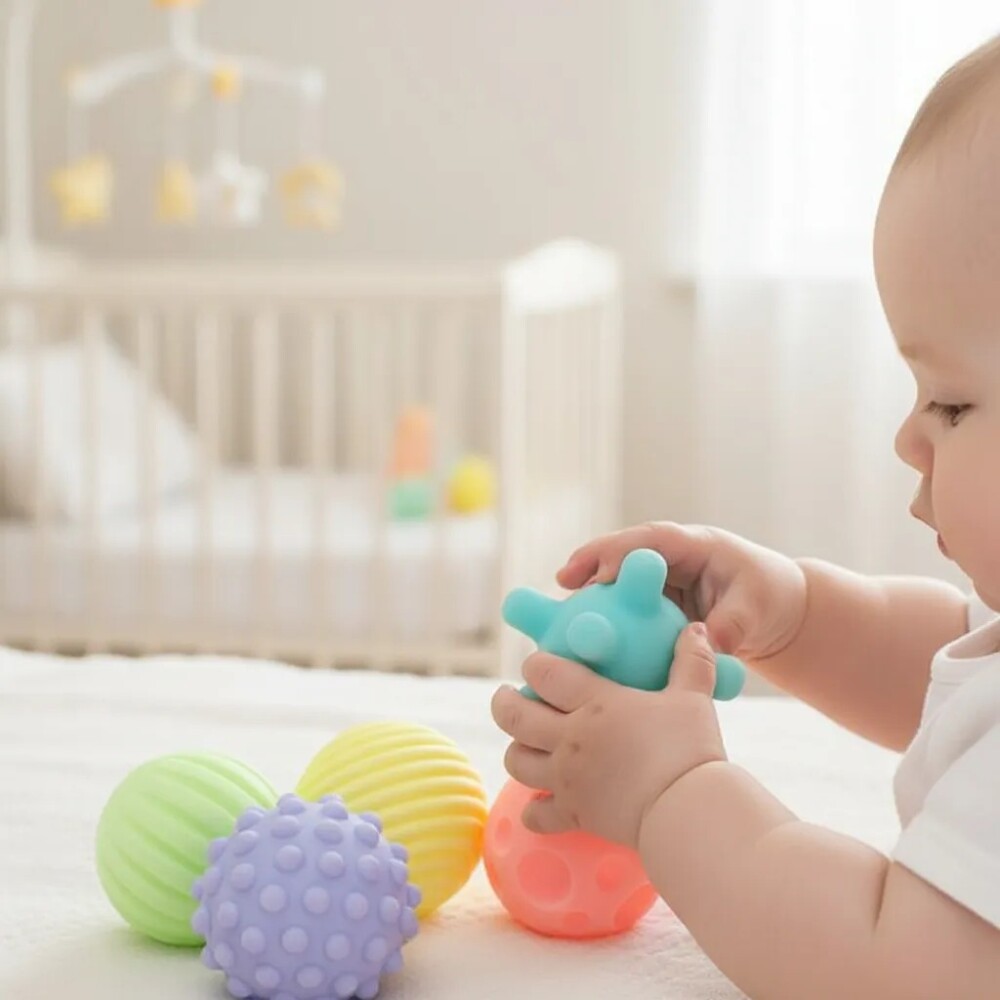 Set pelotas silicona estimulacion colores pasteles