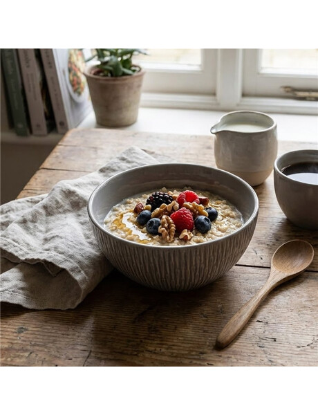 BOWL CERAMICA D16x8CM TEXTURA GRIS BOWL CERAMICA D16x8CM TEXTURA GRIS