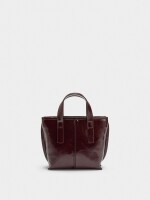 Bolso Tote Con Bandolera burdeos