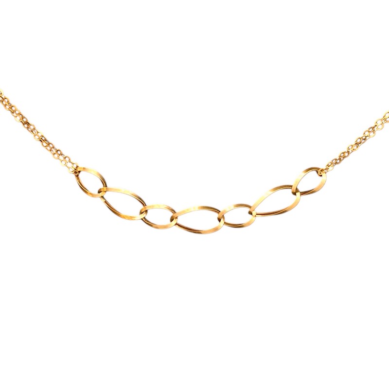 Conjunto Forcé Oval-Oro bajo-Sin piedra-CJ8013 Sinpiedra