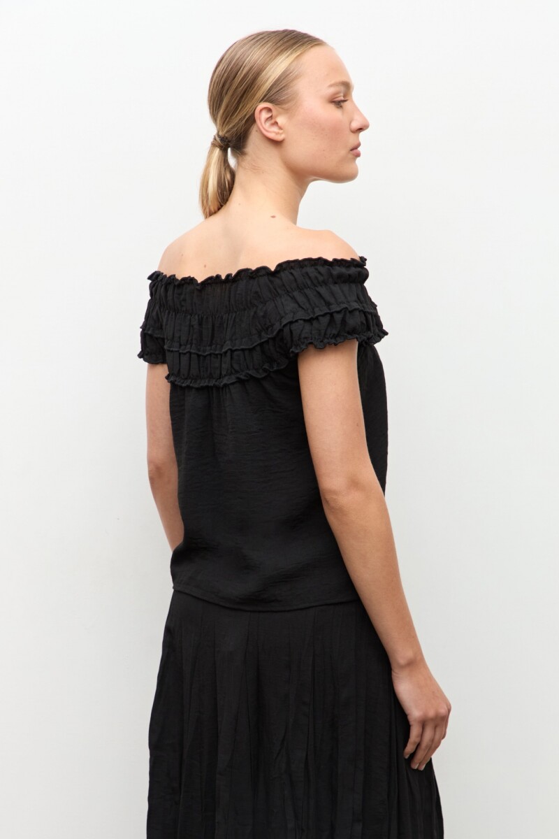 Blusa bardot negro