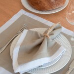 Individual Florencia Beige con tablas blancas