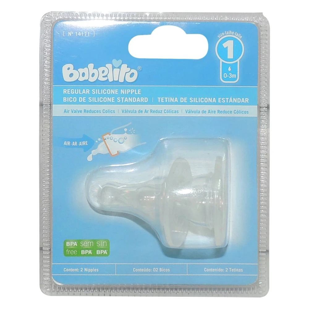 BABELITO TETINA BLISTER X 2 SILICONA N.1