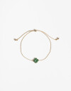 Pulseras Flexibles Con Dijes Pulsera Flexible Dije Trébol - Dorado