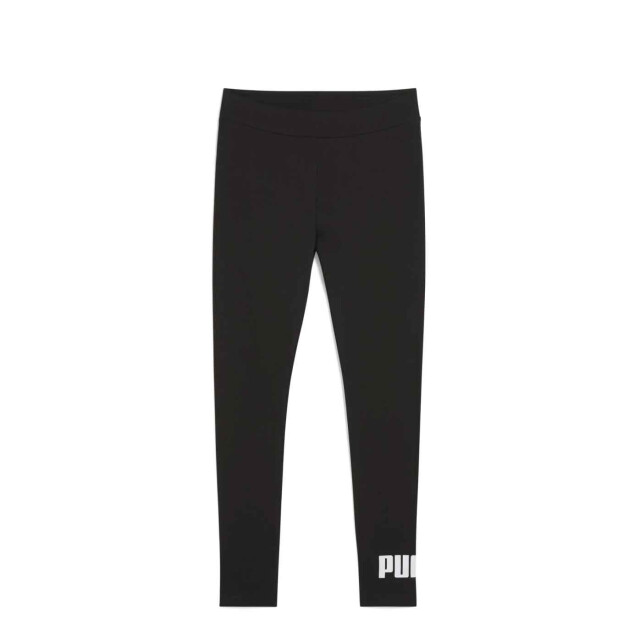 Calzas Puma Logo Leggings Femenino Negro - Blanco