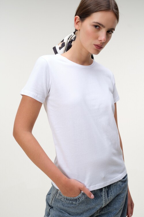 Remera Básica Algodón Blanco