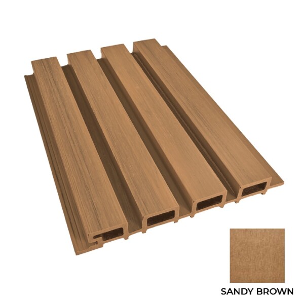 REVESTIMIENTO EXTERIOR WPC SANDY BROWN Revestimiento Exterior Wpc Sandy Brown