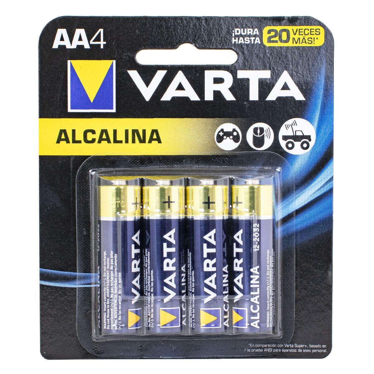 Pila Alcalina Varta Pack X4 Aa 