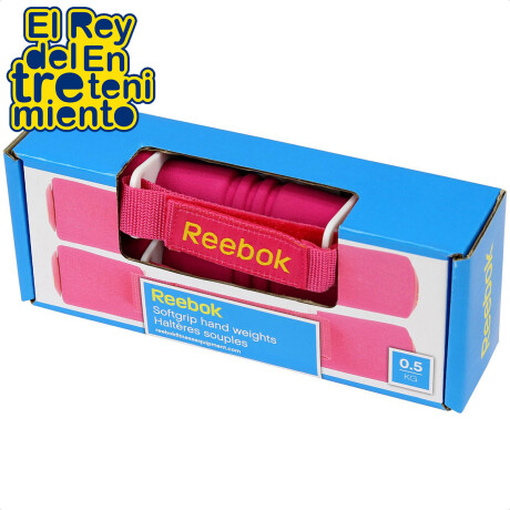 Mancuernas Reebok Acolchadas X2 Pesas 0,5kg C/u Rosado