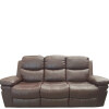 Sofá Reclinable PU marrón 3 cuerpos Sofá Reclinable PU marrón 3 cuerpos