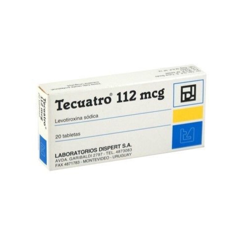 Tecuatro 112 mcg 20 tabletas Tecuatro 112 mcg 20 tabletas