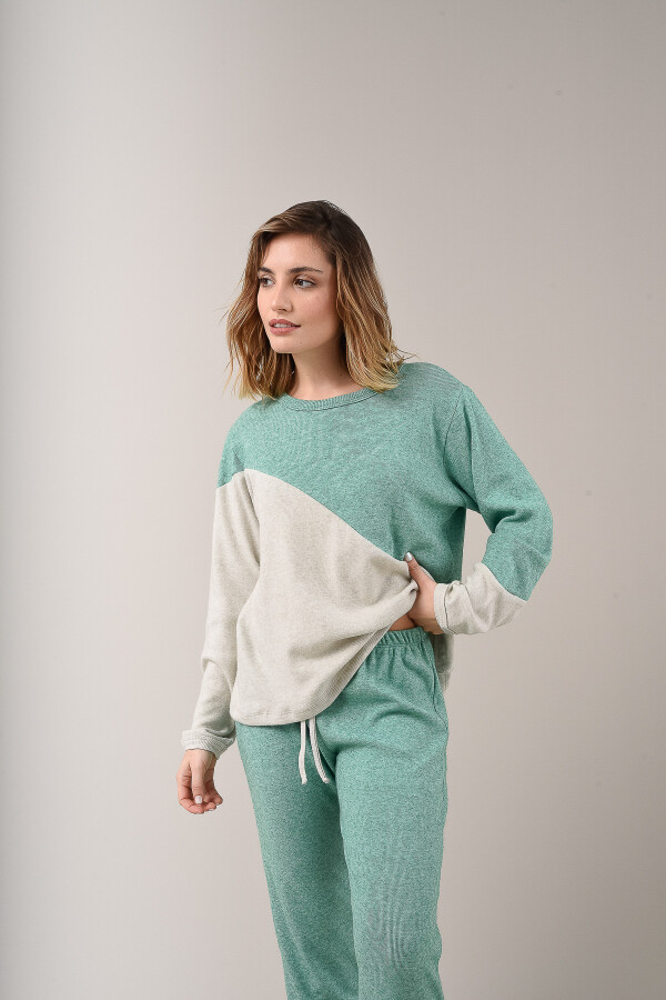 Pijama Diagonal Verde
