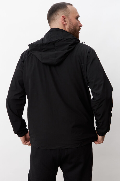 Campera fina Fitness Negra