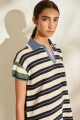 PRE VENTA VESTIDO SUN Azul Y Crudo