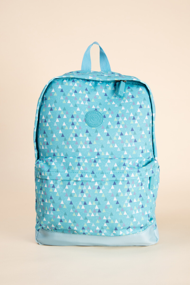 Mochila estampa Celeste
