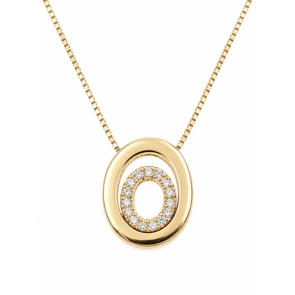 Colgante Corina de Oro Amarillo 18k con Brillantes Colgante Corina de Oro Amarillo 18k con Brillantes