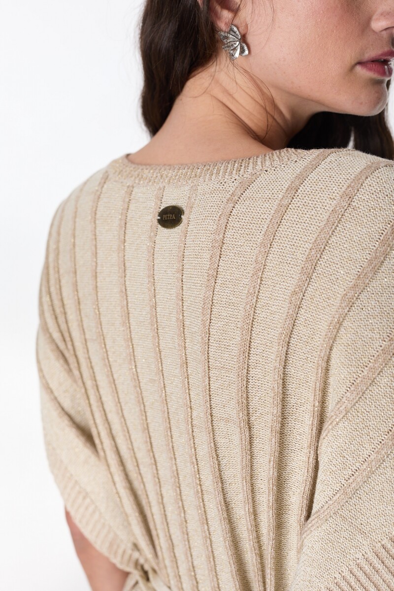 Vestido Destello Crudo/Beige