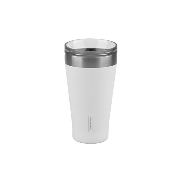 Vaso térmico blanco con tapa 550ml. "EXATA" TF6713