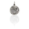 Dije Sagrada Familia-Plata 925 quemada-Sin piedra-CP3075 Sinpiedra