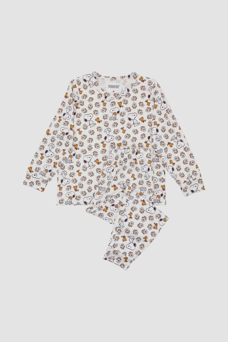 Pijama peanuts teens Marfil