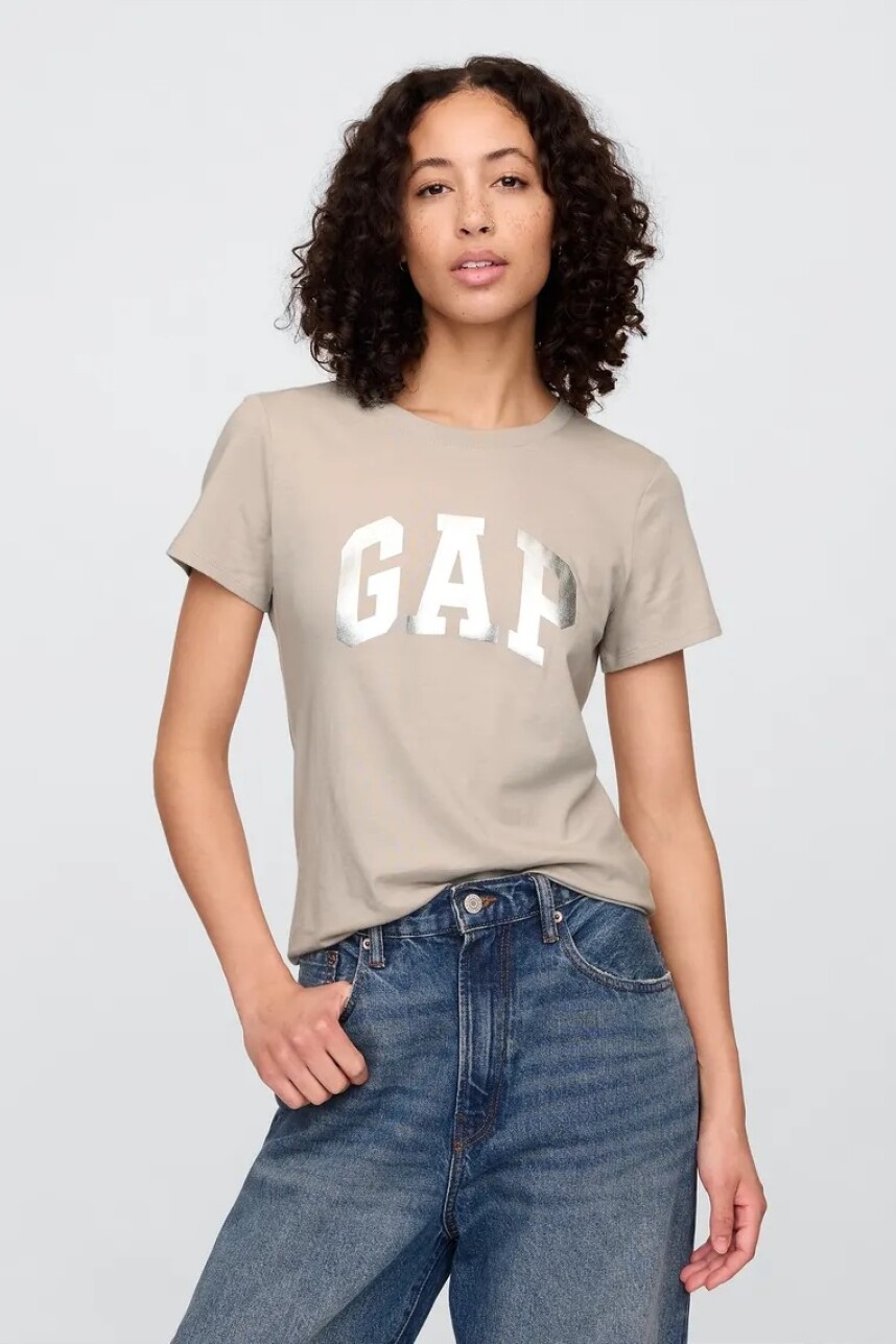 Remera Logo Gap Mujer Frosty Morning