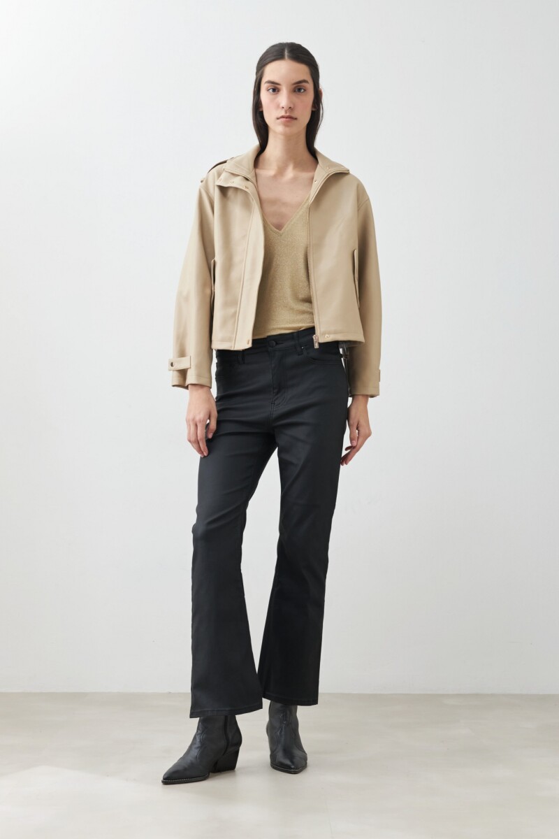 Jean cropped Turner - negro 