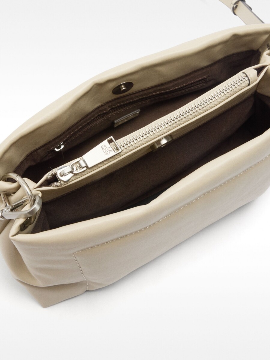 Bolso Bandolera Rectangular crudo