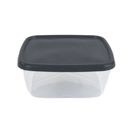 Recipiente cuadrado con tapa gris 250ml Recipiente cuadrado con tapa gris 250ml