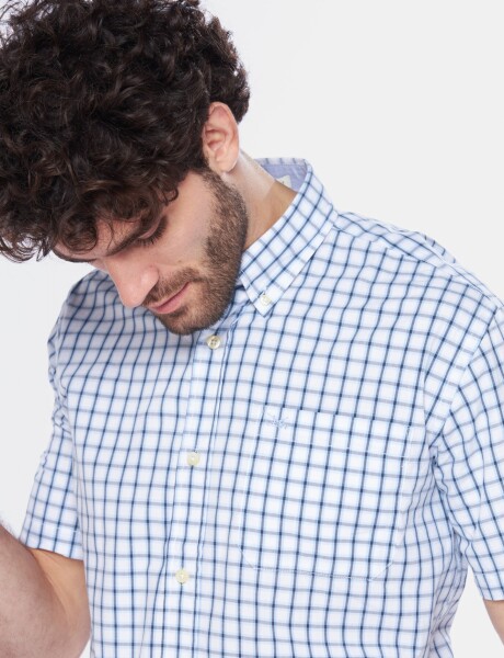 CAMISA A CUADROS Azul