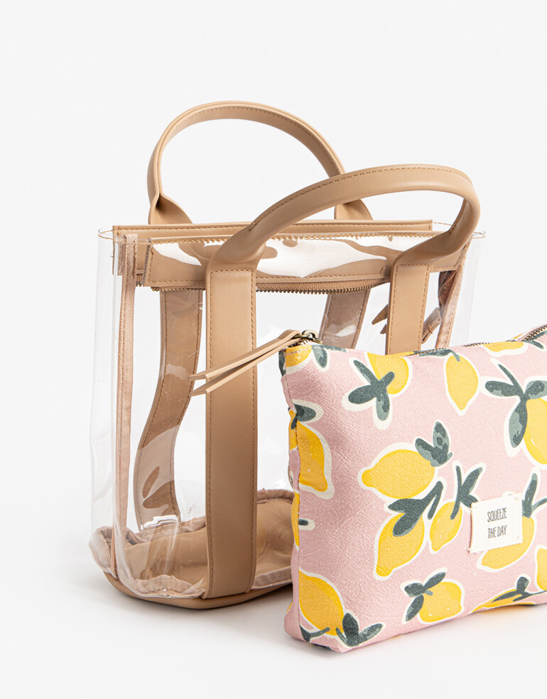 Porta Cosméticos Set De Portacosméticos - Estampado Flores