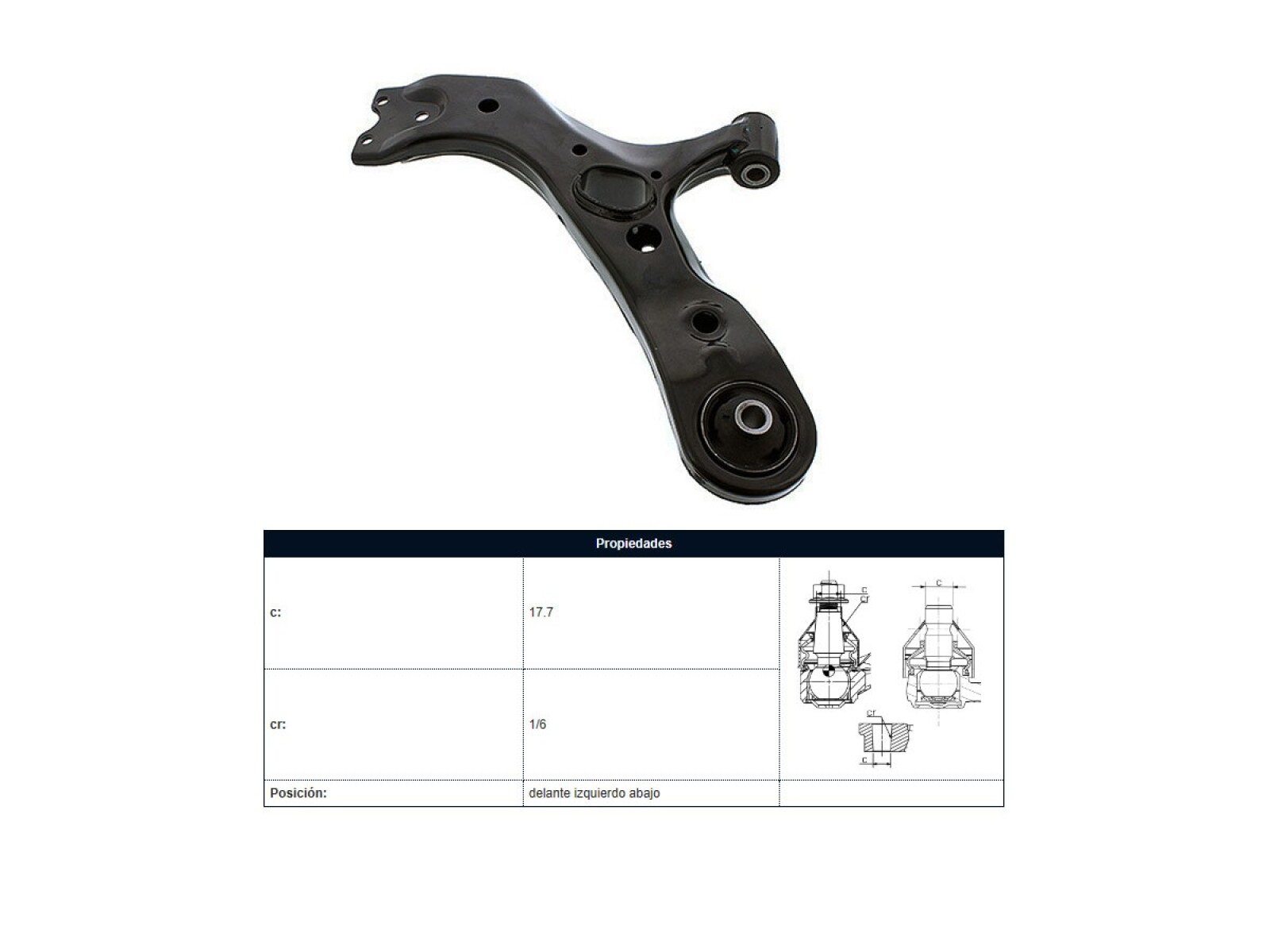 Parilla De Suspension Delantera Toyota Rav4 05-17 Izq 