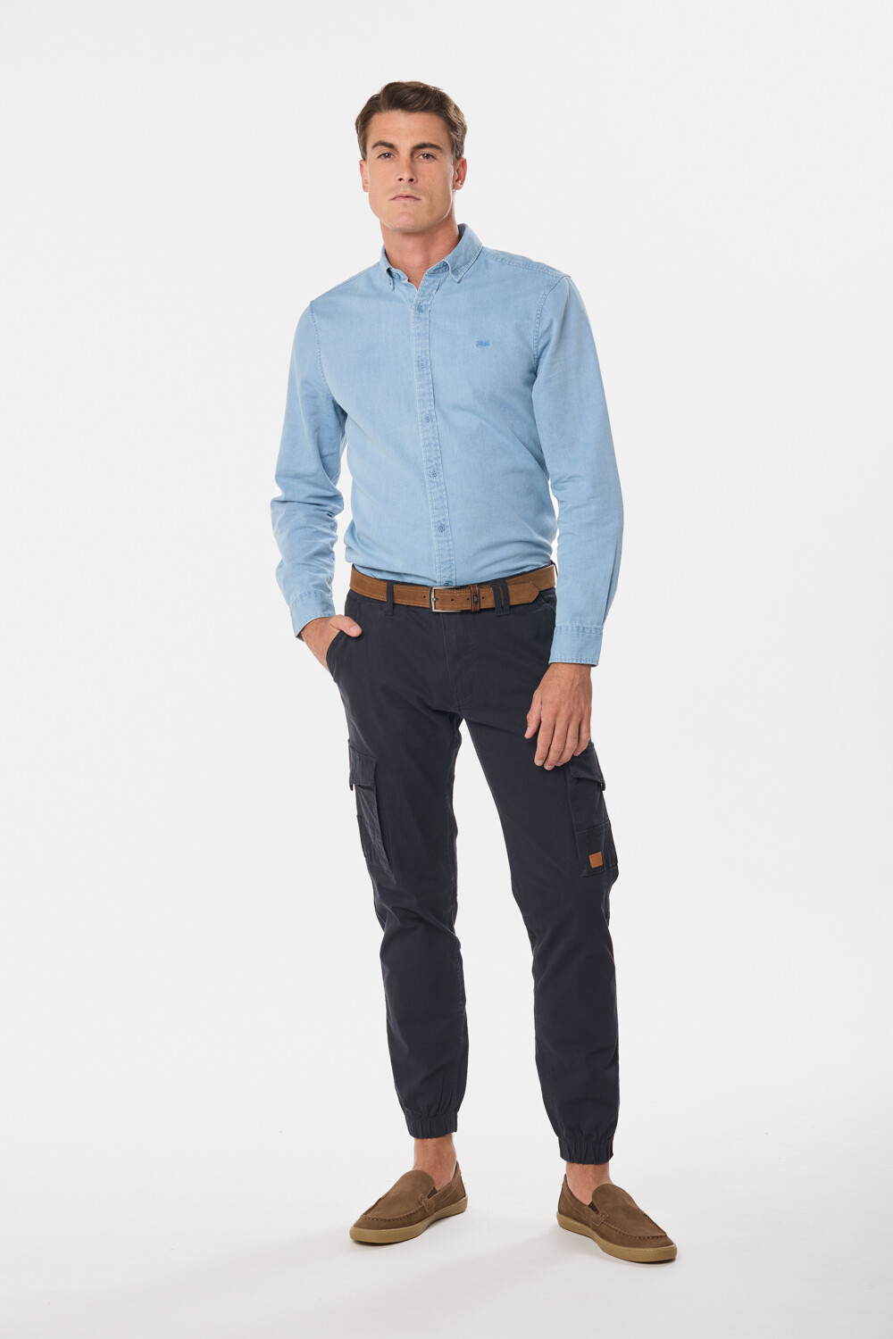 PANTALÓN CARGO Azul