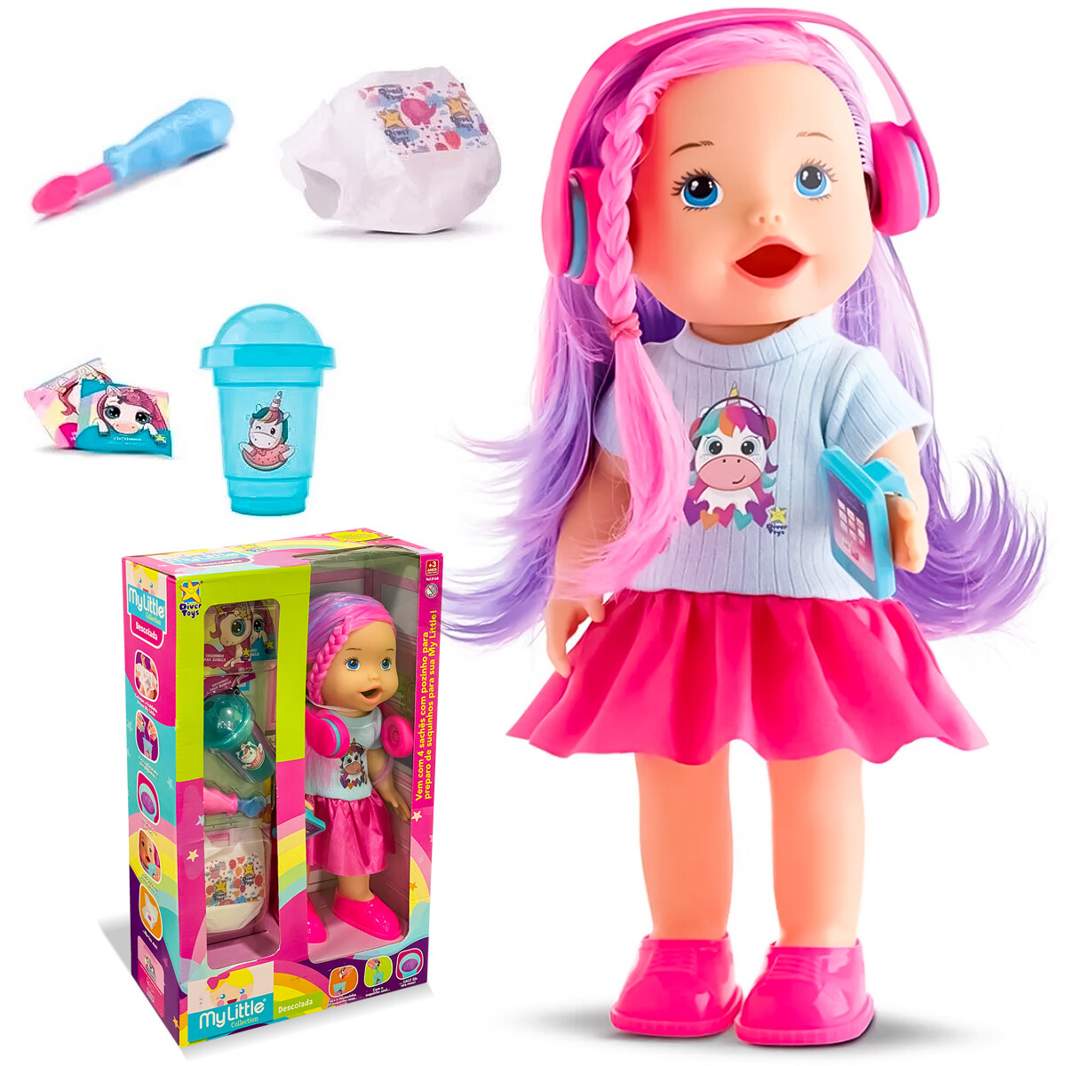 Muñeca Bebota My Little Fashion 32cm Con Accesorios 