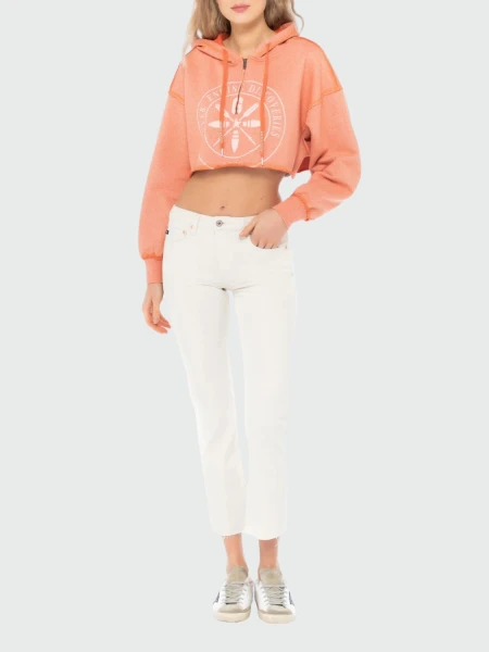 Golden Goose-Buzo de algodón con capucha Emy Naranja