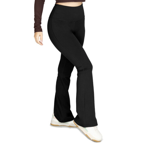 PANT FEM POLY/SPX EVERLAST FLARE BK W6 S NEGRO