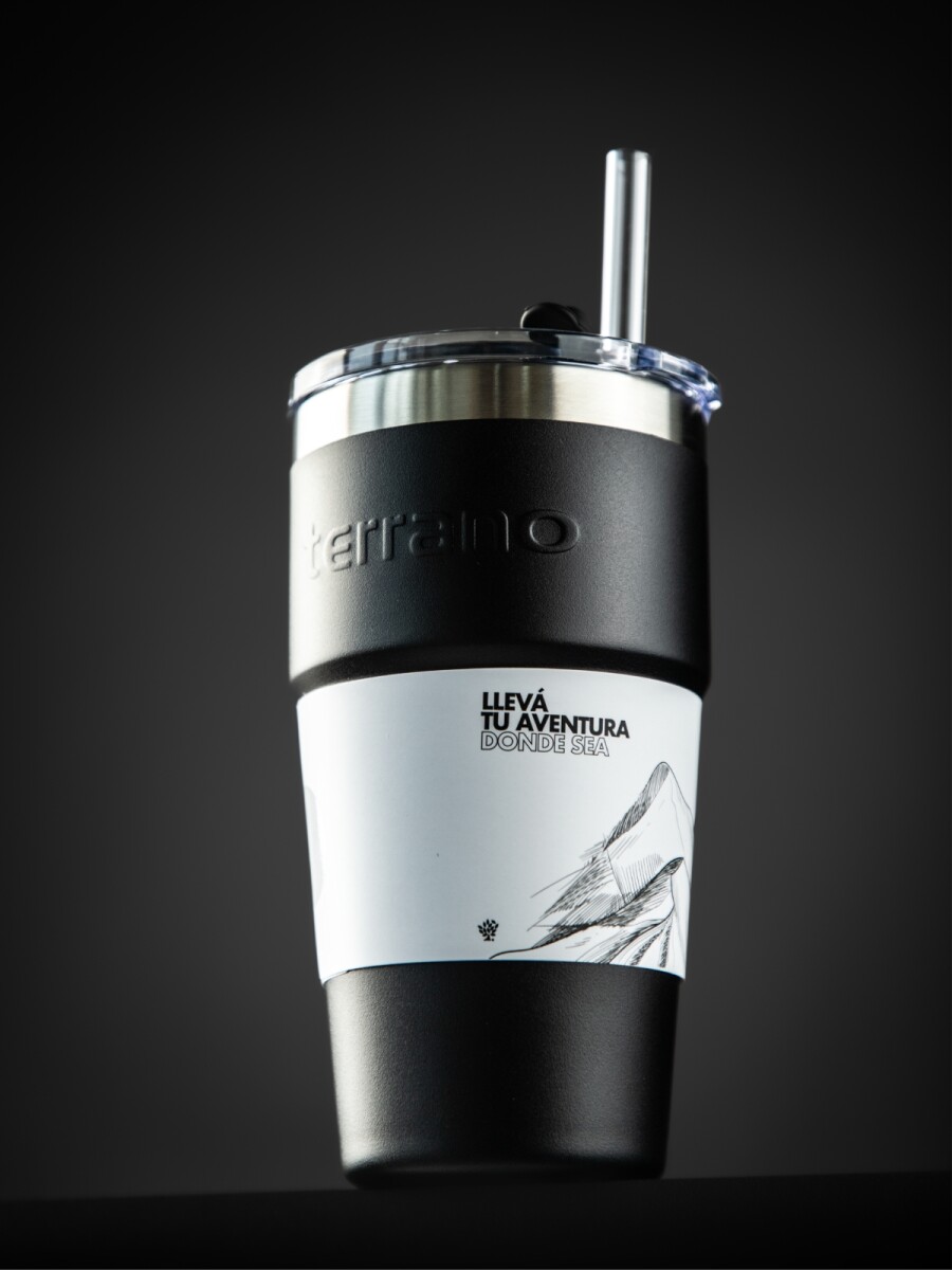 Vaso Acero Inox. 600mL. - Negro 