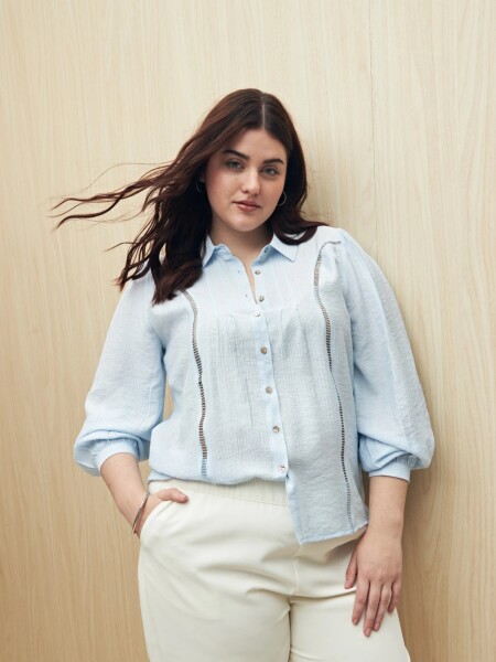 CAMISA ALLIE MAINA CELESTE