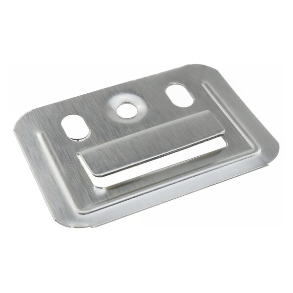 Clip De Fijación Panel Revestimiento Wpc Chapita X 100 uni Color Plateado