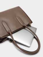 Bolso Para Portátil 13" Con Detalles De Piel marron