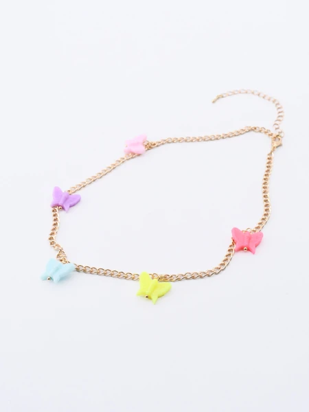 COLLAR MARIPOSAS DORADO