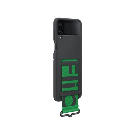Funda Samsung Silicone Case con Correa para Galaxy Z Flip4 Black