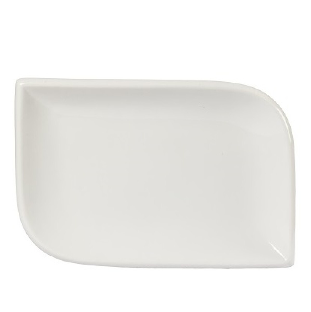 Plato rectangular blanco 21x30 cms. K-260 