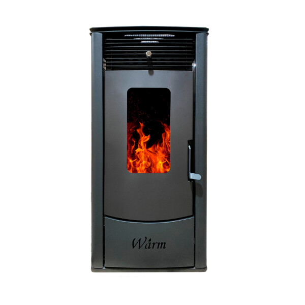 Calefactor a Pellet 11kW hasta 110m² con Kit de Caños Incluido Warm Calefactor a Pellet 11kW hasta 110m² con Kit de Caños Incluido Warm