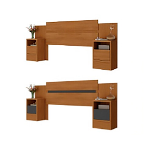 RESPALDO INEY 2PL ARICA c/2 Mesa de Luz 1Caj. + Espacio Sin color