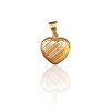Dije Corazón-Oro bajo-Sin Piedra-CP8566 Sinpiedra
